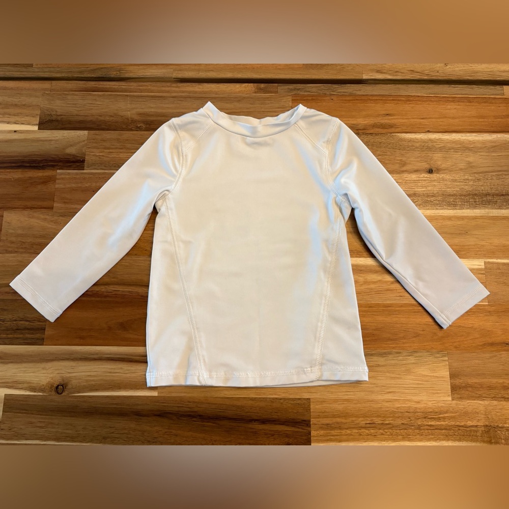 Cat & Jack White Rash Guard 18M